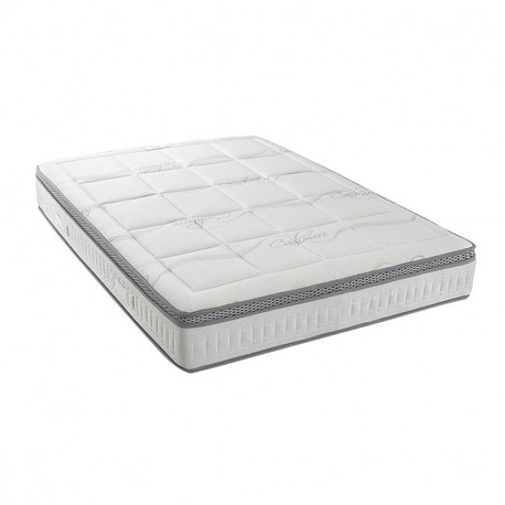 Matelas MEMOSPRING - 25 cm - ressorts ensachés et mémoire de forme